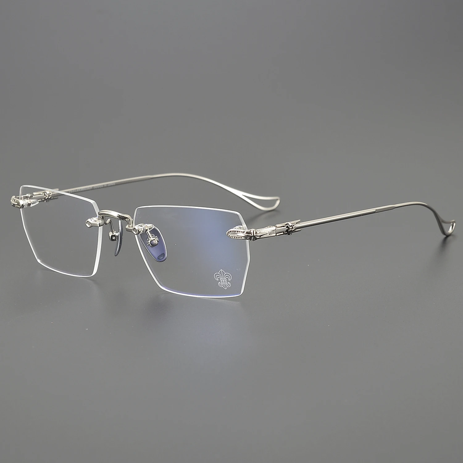 Титановые безрамочные очки NoEnName_Null