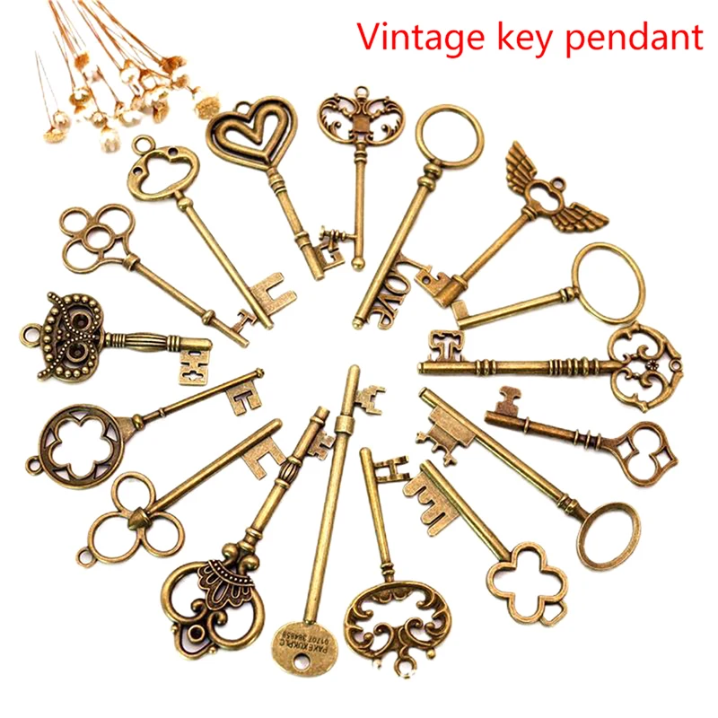 

5Pcs Bottle Openers In The Shape Of Antique Bronze Metal Keys Antique Wedding Souvenirs And Decorative Gifts