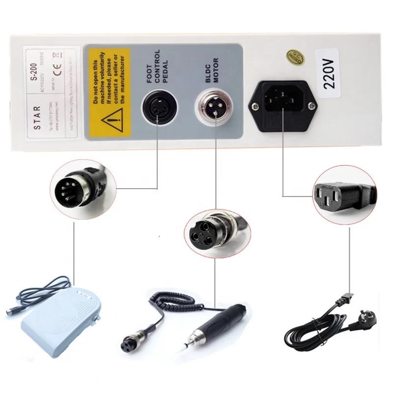 Стоматологическое лабораторное оборудование Бесщеточный микромотор