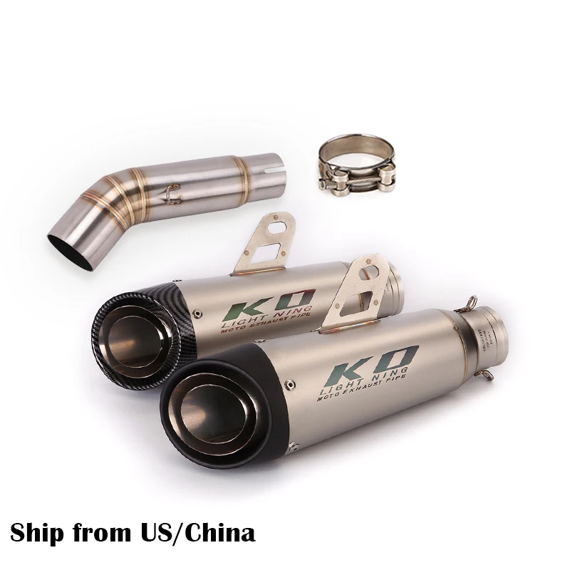 Глушитель для мотоцикла Suzuki GSX-S750 GSR750 BK750, глушитель для выхлопной системы из нержавеющей стали