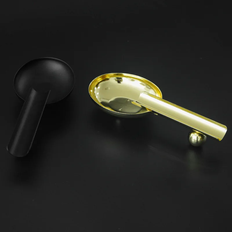 

Stainless steel spoon CIGAR ASHTRAY portable metal European cigar tools Cuban Cigar Accessories cigar holder