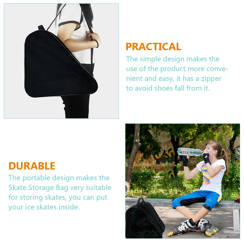 Bagskate Roller Storagepouch Figure Skating Bags Shoes Carry Case Shoe Holder Inline Covergirls Packing Portable Container