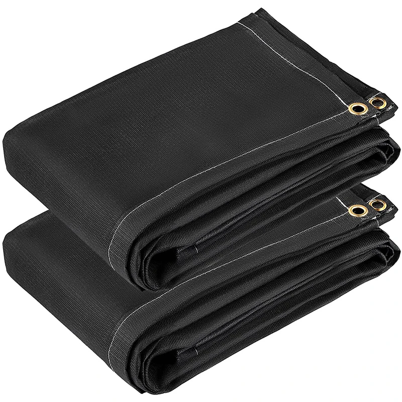 

Wholesale 100% Fiberglass Black Fireproof Heat Welding Fire Protective Blanket