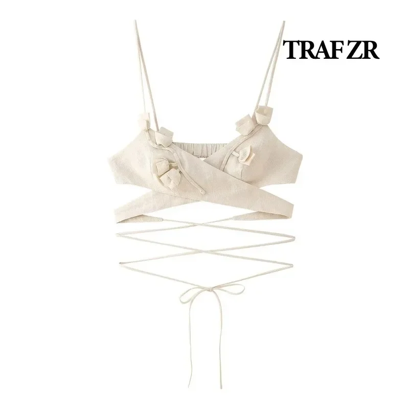 Топы на бретельках TRAF ZR Y2k корсет женские топы сексуальное нижнее белье без