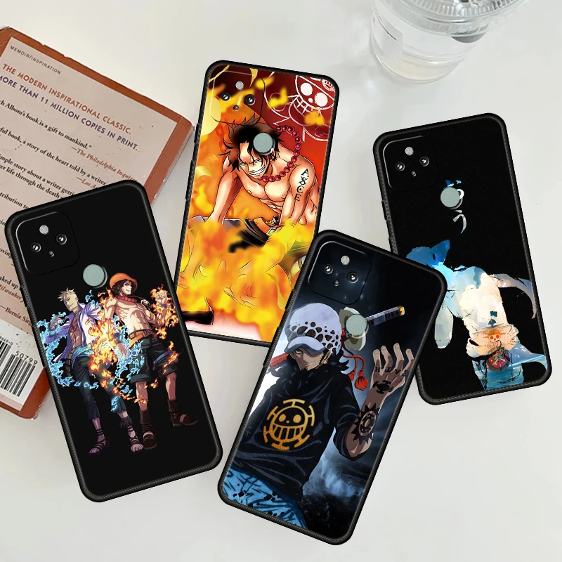 Цельный чехол для Google Pixel 4a 5 4 XL 3 5a 6 Pro мягкий черный телефона защитный объектива