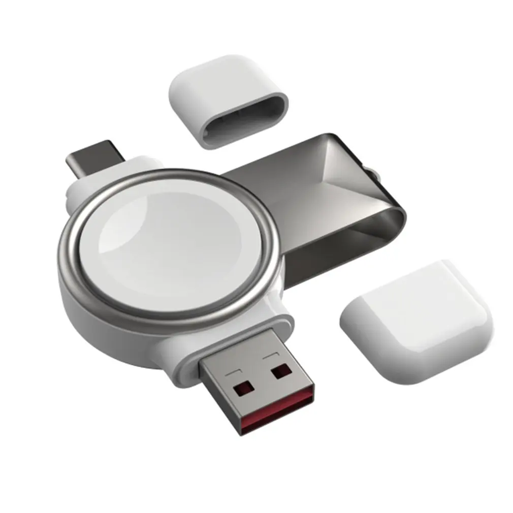 

Умные часы 2 в 1, магнитное Беспроводное зарядное устройство Type-C, USB-интерфейс для Apple Watch 1, 2, 3, 4, 5, 6, 7 SE, док-станция для быстрой зарядки