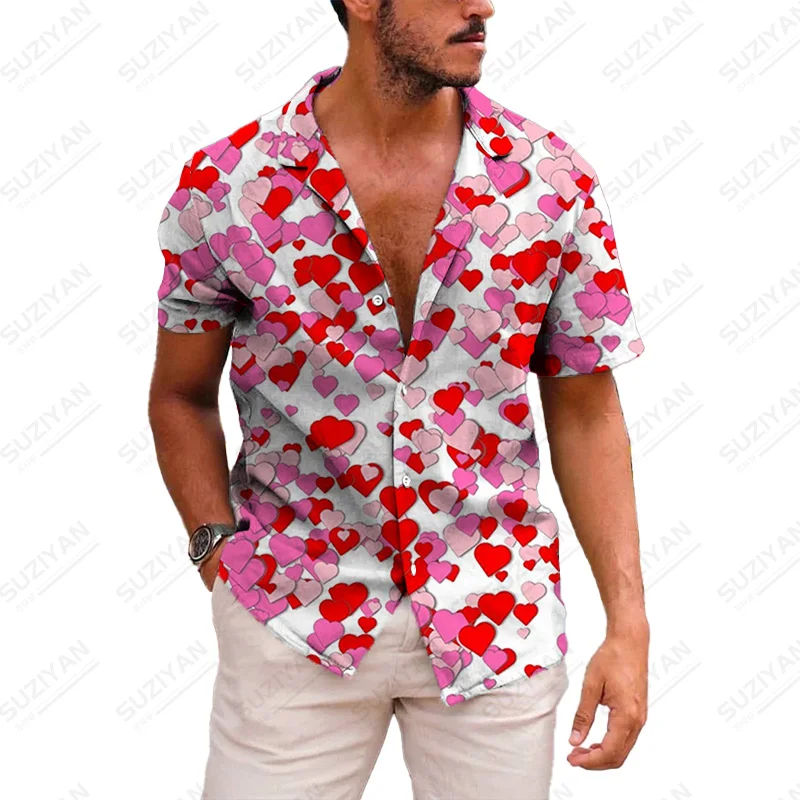 

Shirts For Men Free Cheap Handsome Urban Style Top Beautiful Patterns Fashionable Printed Plants Stripped Shirt Men