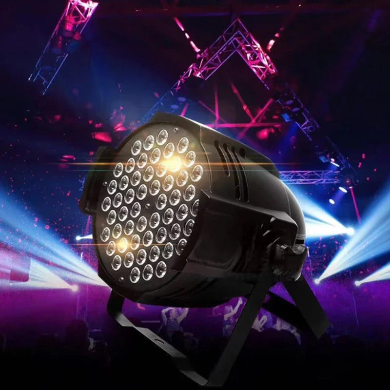Фото Pop 54x3W LED Par Light RGBW 4In1 LED Par Light Sound Activated DMX512 LED Wash KTV DJ Disco Bar Club Party Stage Light Event Sh №1