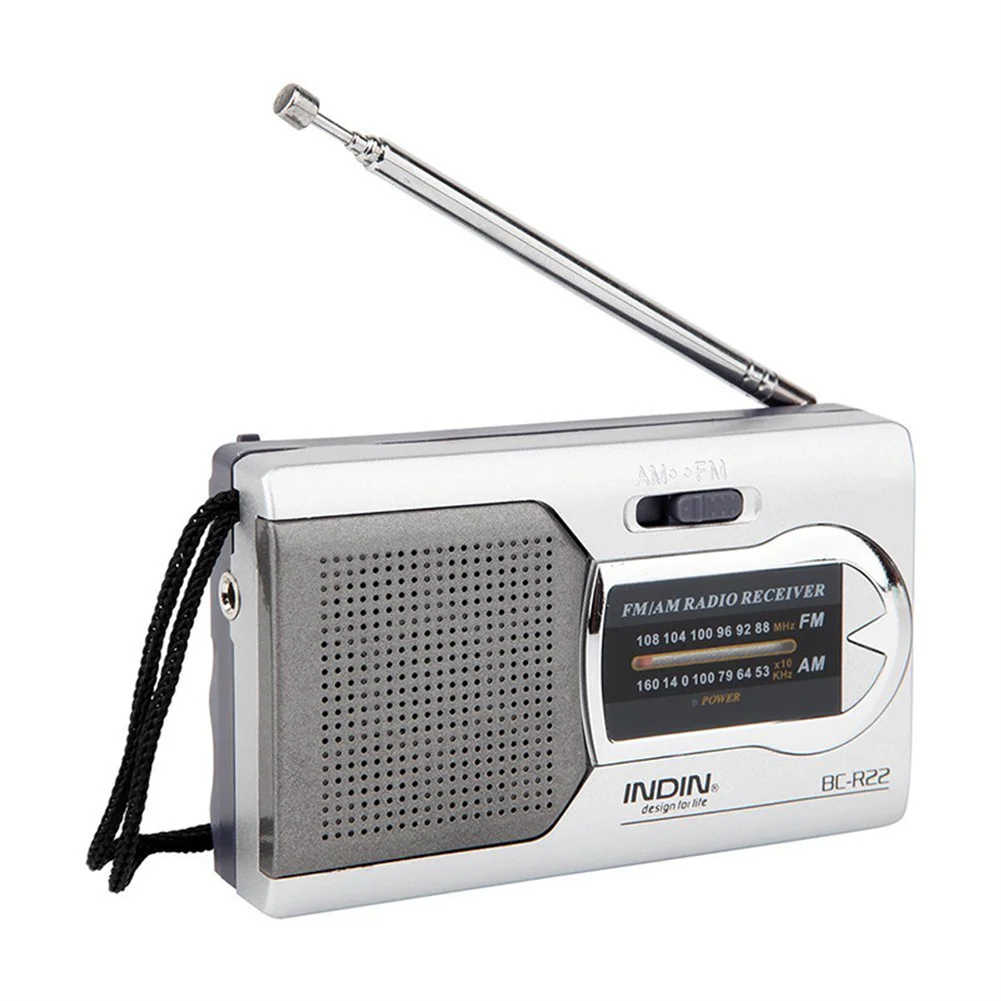 

BC-R22 AM FM Battery Operated Portable Pocket Radio Louder Speaker Stereo Sound Radios Player For Senior Home