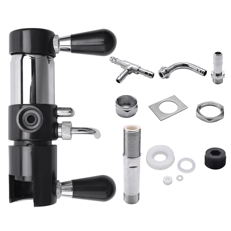 

Пивоваренный кран для дома, черный пенообразователь из нержавеющей стали, инструмент для свежести, аксессуары для бара и пивоварения