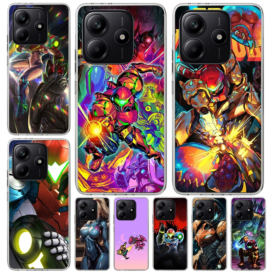 Фото Мягкий чехол для телефона Game M-Metroids для Xiaomi Redmi Note 15 14 14S 13 12 Pro Plus 12S 11 11S 11E 10 10S 11T 5G Fundas Coque Redmi N №1
