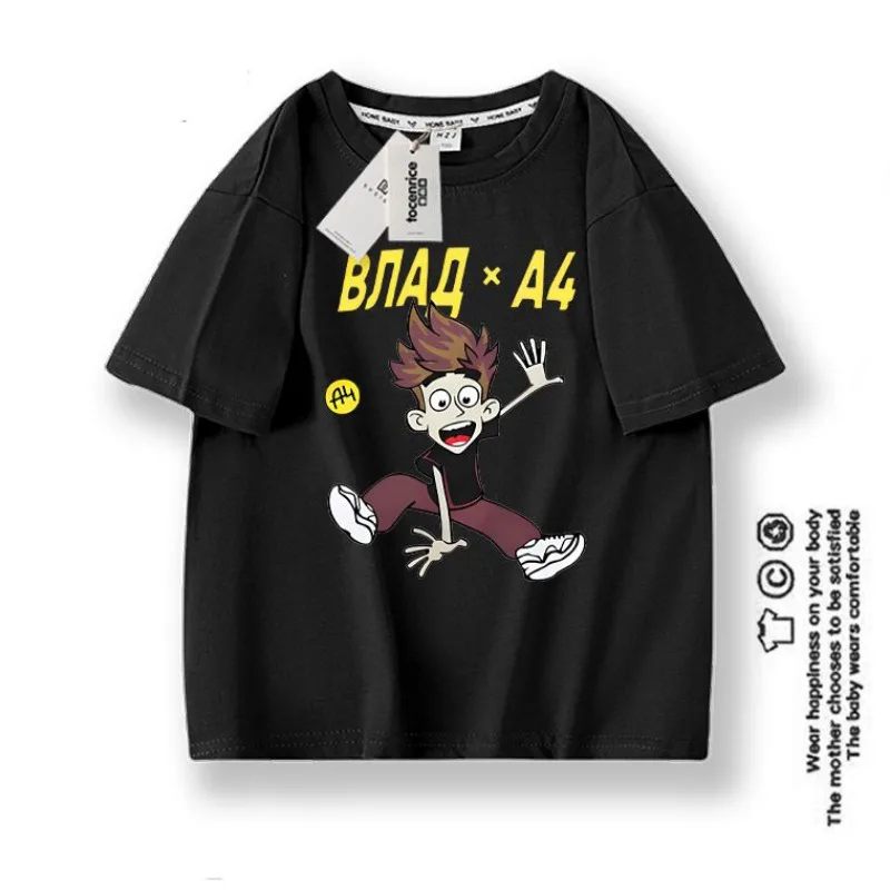 Владимир a4 Влад Бумага Футболки с короткими рукавами для мальчиков Летние