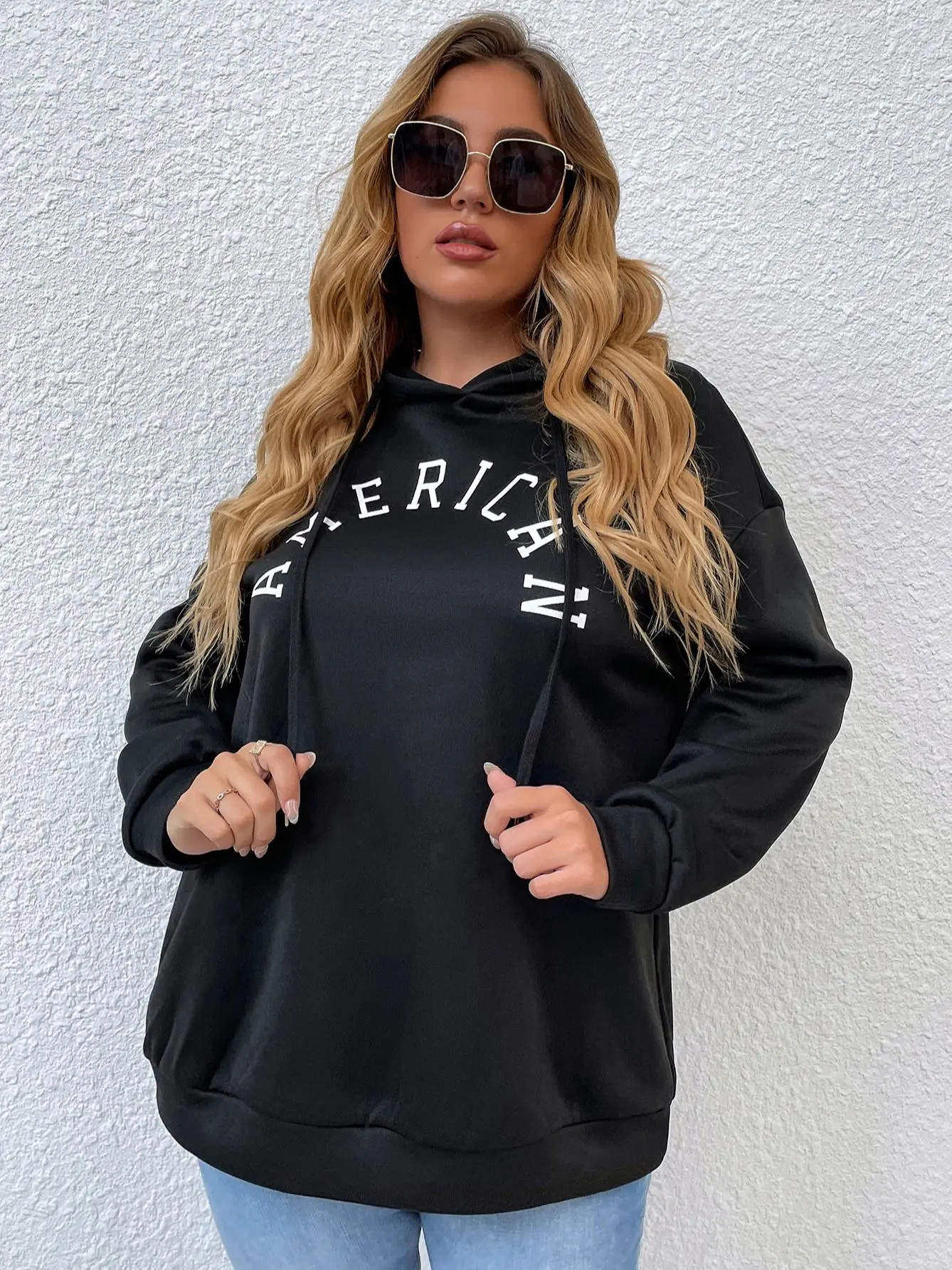 4xl Plus Size Hooded Sweatshirts for Women Ladies Autumn Winter 2022 Large Size Hoodie Oversize Loose Black Pullovers Casual Top