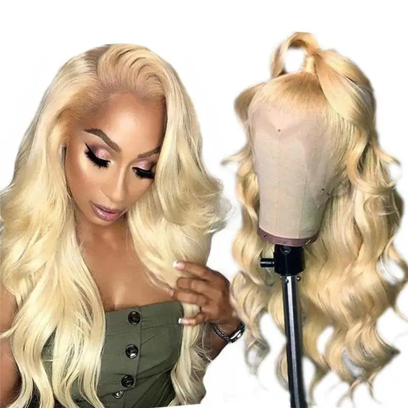 613 Blonde Body Wave 13x4 Lace Front Human Hair Wigs 4x4 Lace Closure Wigs Remy Brazilian Human Hair Lace Wigs for Women 32 Inch