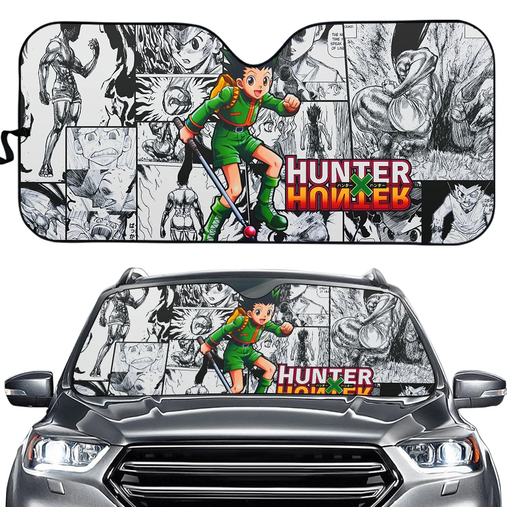 Anime Hunter X Killua Zoldyck Printed Car Windshield Sunshades Auto Windscreen Shade Sun Protection Cover Universal |