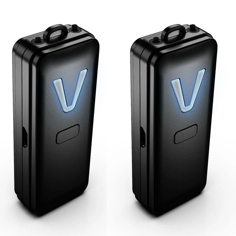 

2X Personal Wearable Air Purifier Necklace Mini Portable Air Freshener Ionizer Negative Ion Generator Black