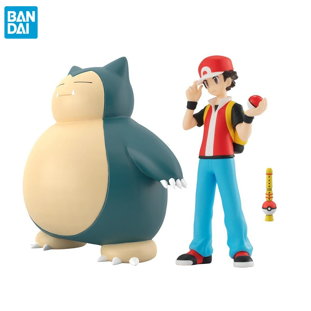 

Bandai Original Pokemon Scale World 1/20 Snorlax Kanto Region Red Poke Flute Anime Figure PVC Action Figures Model Figurine Toys