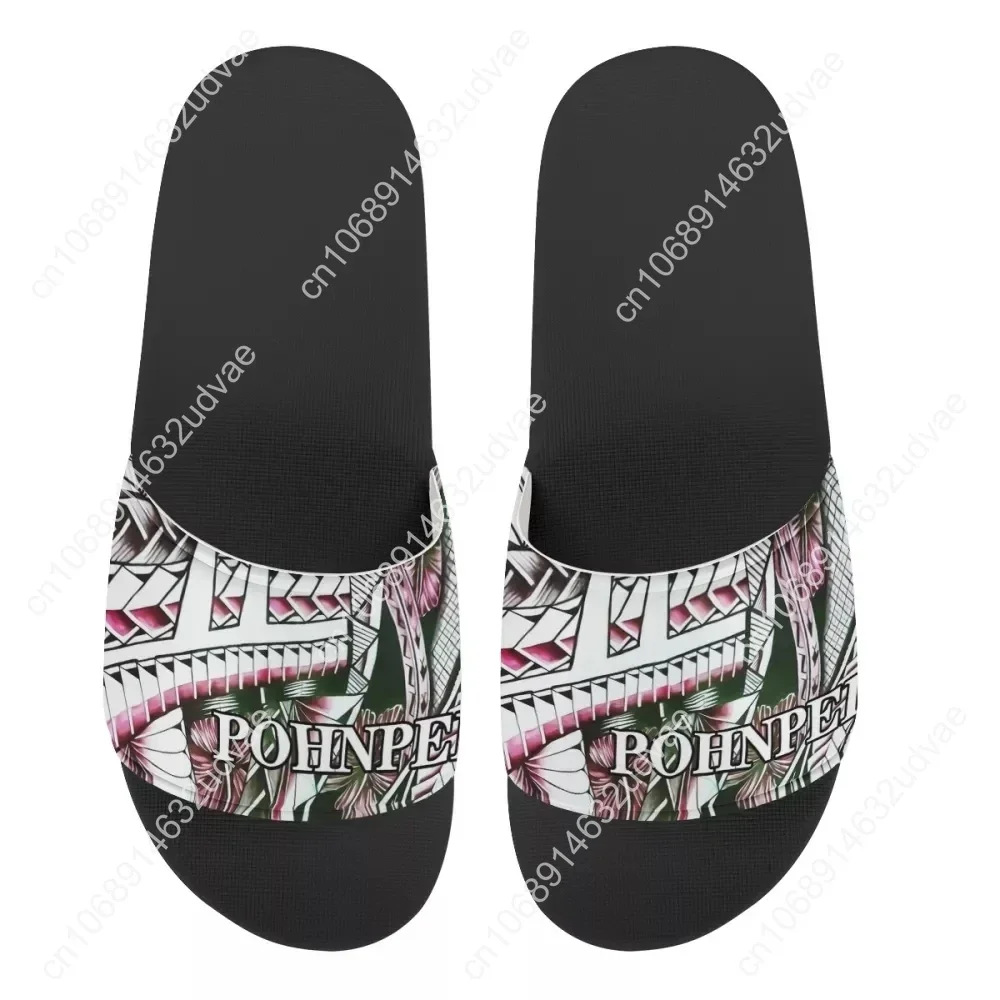 Полинезийские домашние тапочки Pohnpei с традиционным этническим принтом