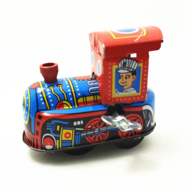 1 шт. Забавный подарок для детей заводные игрушки Ретро паровой поезд пожарная