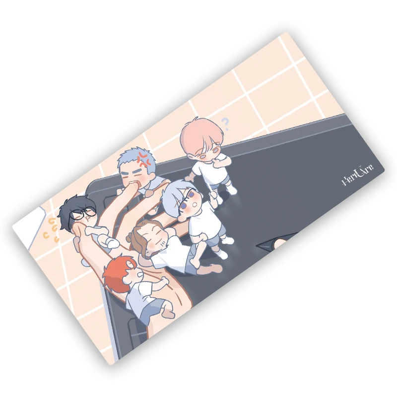 Игровой коврик для мыши Here U Are Manga Art Li Huan, Yu Yang, настольный коврик с персонажами, водонепроницаемый коврик для письма с поверхностью (art.: 3920ceba46d5a) - 3920ceba46d5a
