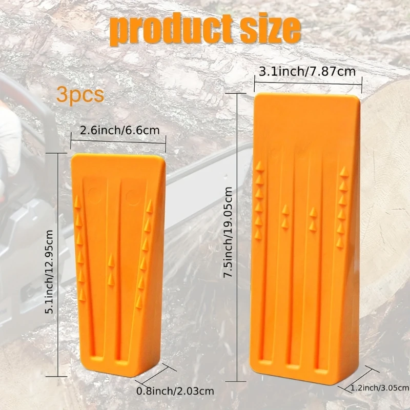 3 шт. клинья для вырубки деревьев бензопилы оборудование резки лесорубов