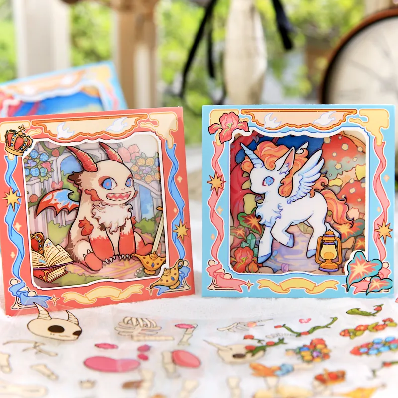 

Наклейки «Солнечная Радуга: Маленький Белый Конь», 6/12 Шт., Милые Мультяшные Фигурки, Декоративные Наклейки Для Скрапбукинга