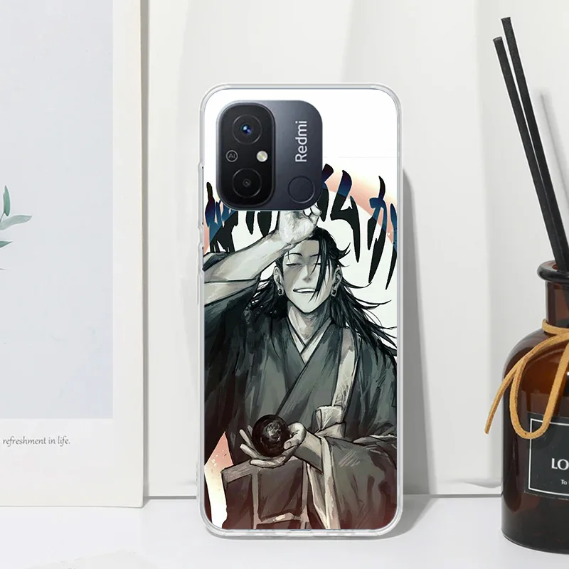 Чехол для телефона Jujusu-Kaisen Geto Suguru Xiaomi Redmi 12C 12 10C 10A 10 9C 9A 9T 9 8A 8 7A 7 6A 6 Pro K70 K40 K20 Fundas Back Co
