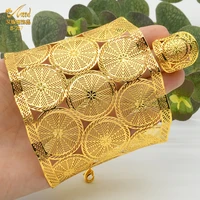 aniid indian luxury chain bangle with ring nigerian wedding gift moroccan arabic charm gold bracelet jewelry hawaiian bangles