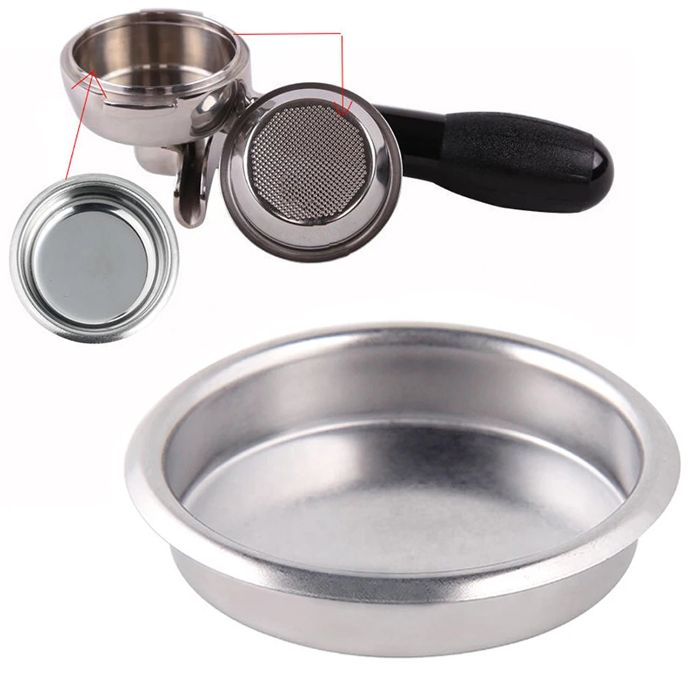 

Coffee Machine Blind Filter Accessories Back Flush Basket Clean Group Head Espresso Replacement Stainless Steel