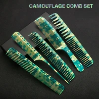 2022 hair styling comb camouflage highlighting comb tangle hair brush barber haircut tools abs anti static hairdressing combs