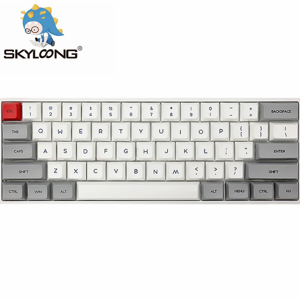 SKYLOONG SK61 61 клавиши Горячая Замена оптическая механическая клавиатура PBT светящаяся через RGB подсветка программируемая для Win/Mac/Gaming/PC