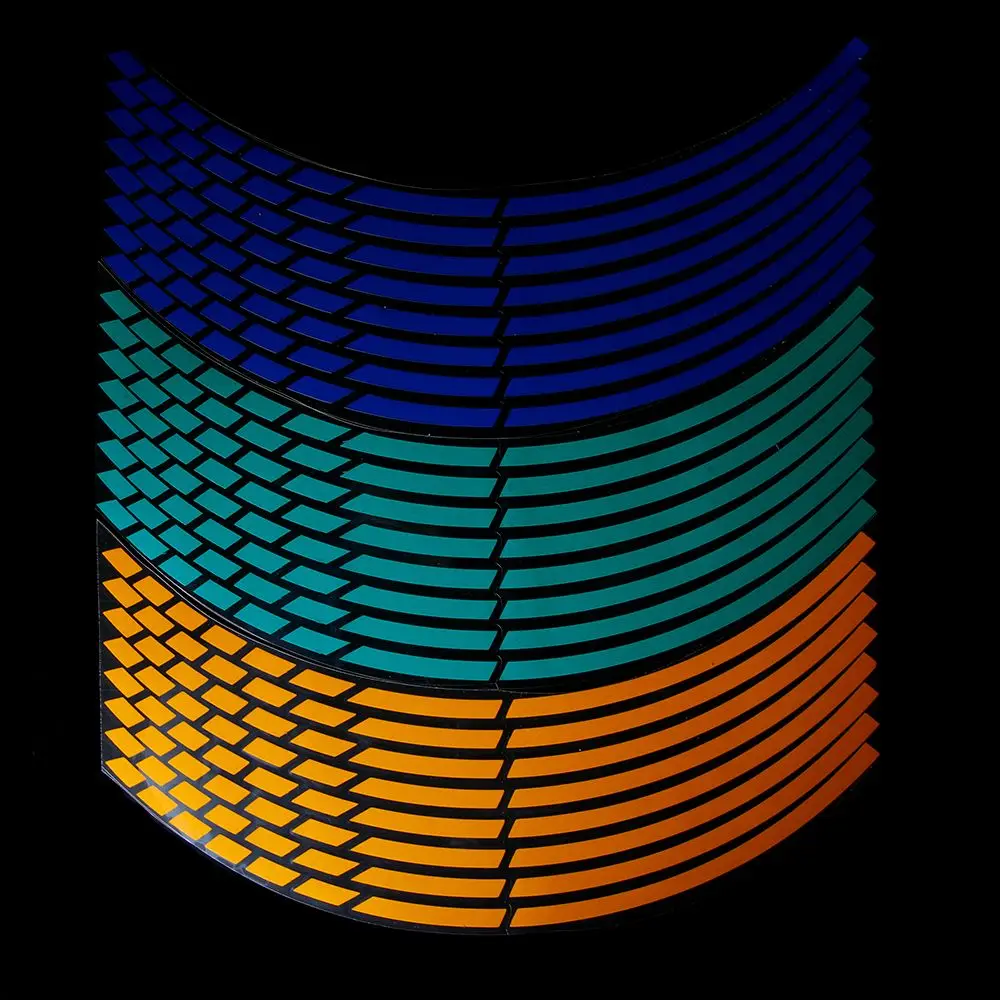 Новые аксессуары украшение колес наклейки на мотоцикл светоотражающая лента для