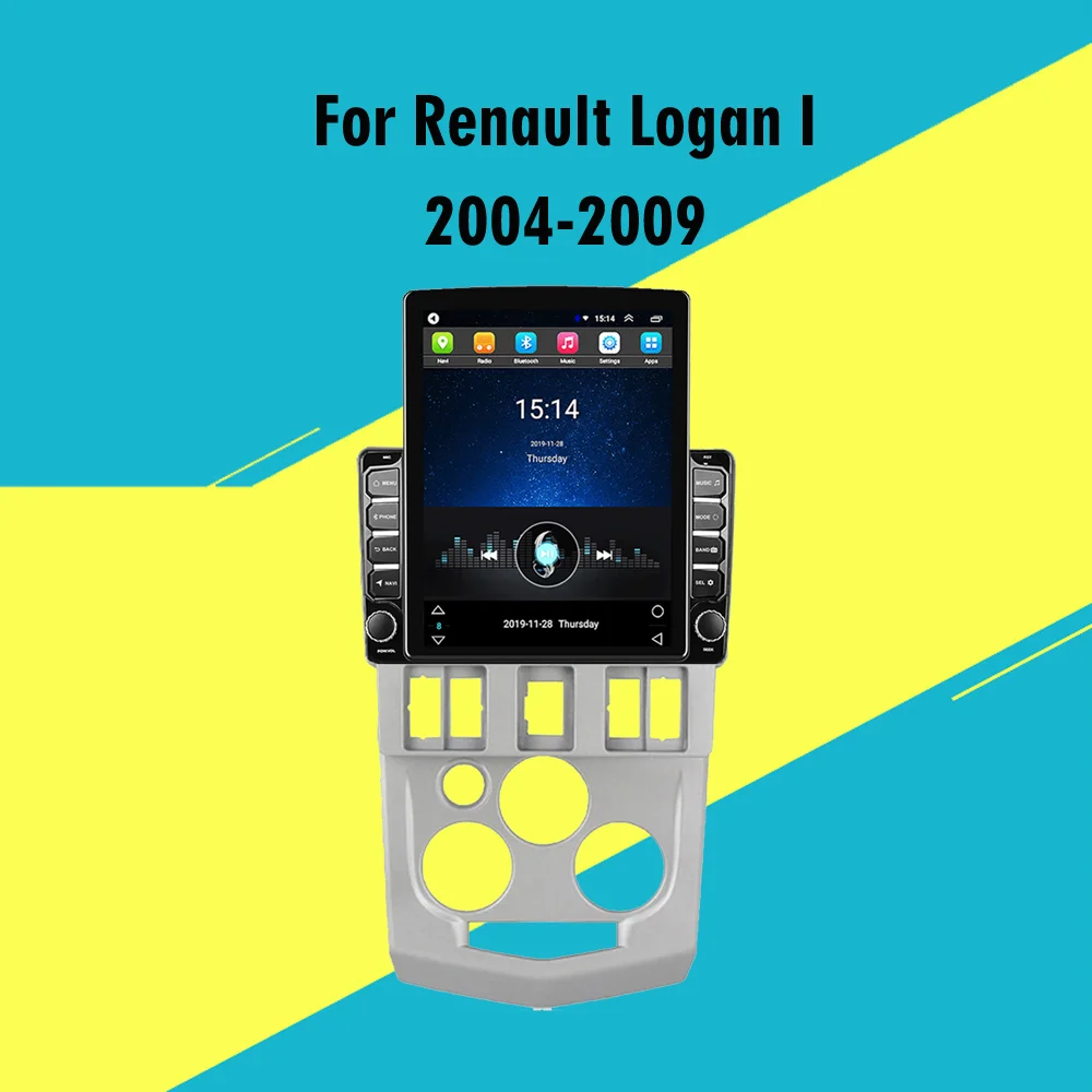 

4G Carplay Android Autoradio For Renault Logan I 2004-2009 9.7" Tesla Screen Car Multimedia Player GPS Navigator head unit