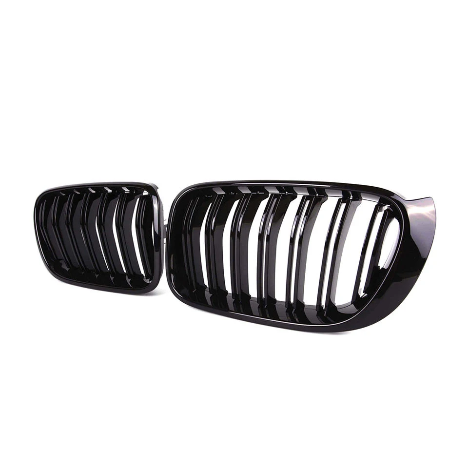 

Double Slat Carbon Fiber M Design Grille For X3 X4 F25 F26 2014-2018 Replacement Front Bumper Kindey Grill Car Accessories