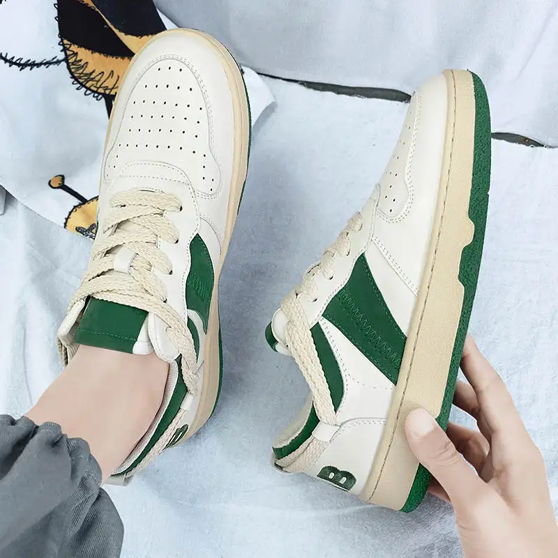 

Кроссовки мужские теннисные, роскошные брендовые, повседневная обувь, цвет белый, Размеры 7