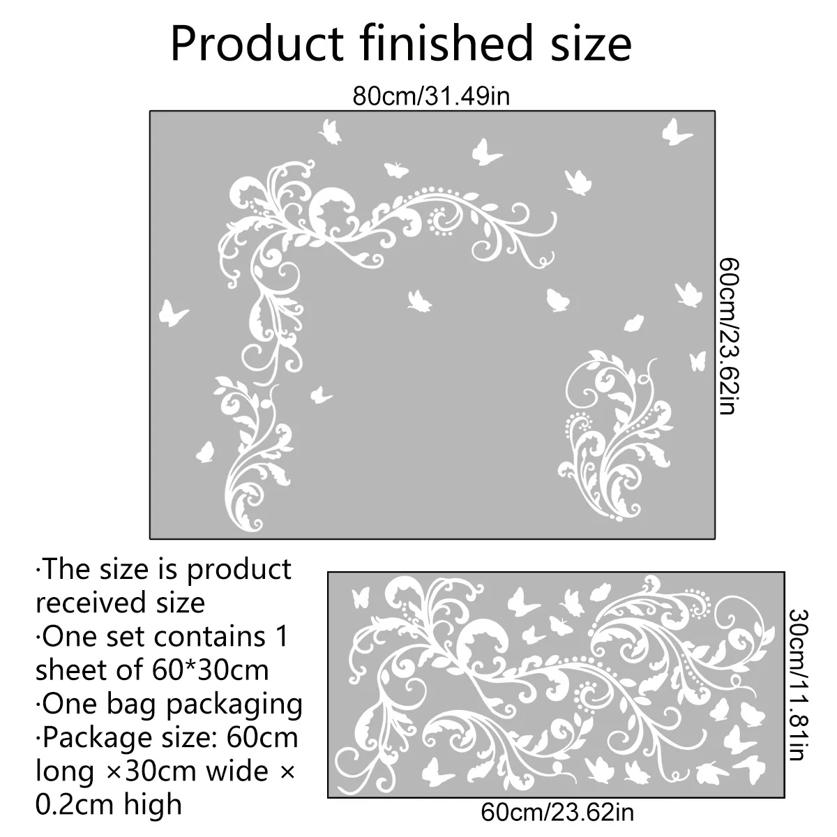 Самоклеящиеся обои с рисунком в виде белых цветов