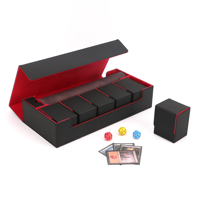 Large Card Case Deck Box Durable and Sturdy TCG, OCG Binders for Commander and MTG Card Carrying Case Hold 550 Cards