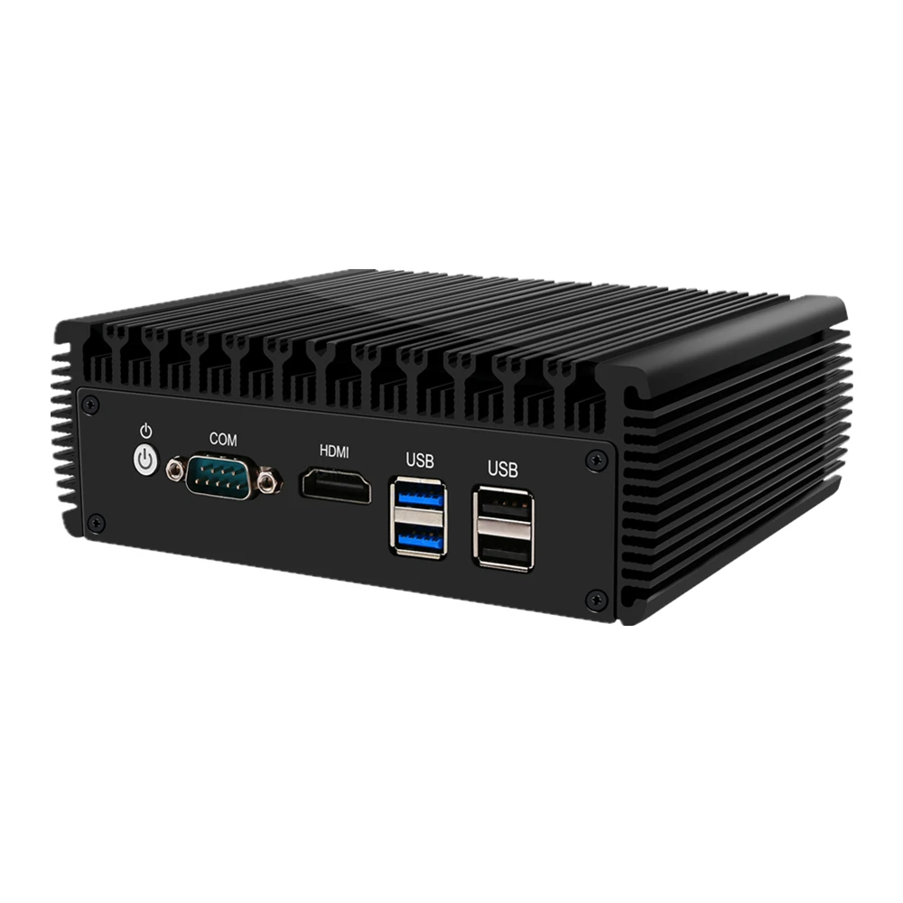 6x Intel i225 2 5G безвентиляторный мини-маршрутизатор ПК Celeron J4125 четырехъядерный * DDR4