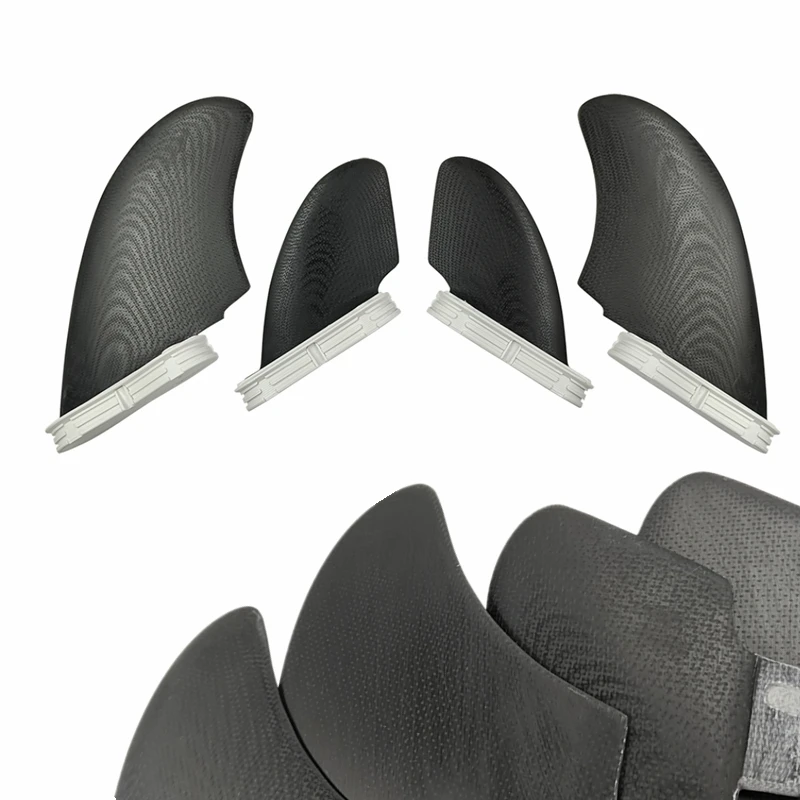 UPSURF FCS II RM Quad Fins Performance Доска для серфинга Черные большие углеродные плавники