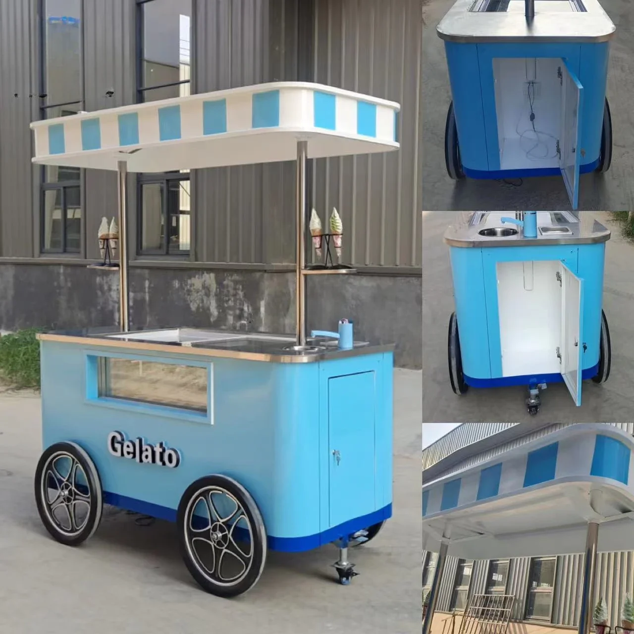 Тележка для фаст-фуда на продажу уступка глубокая фритюрница прицеп еды грузовик