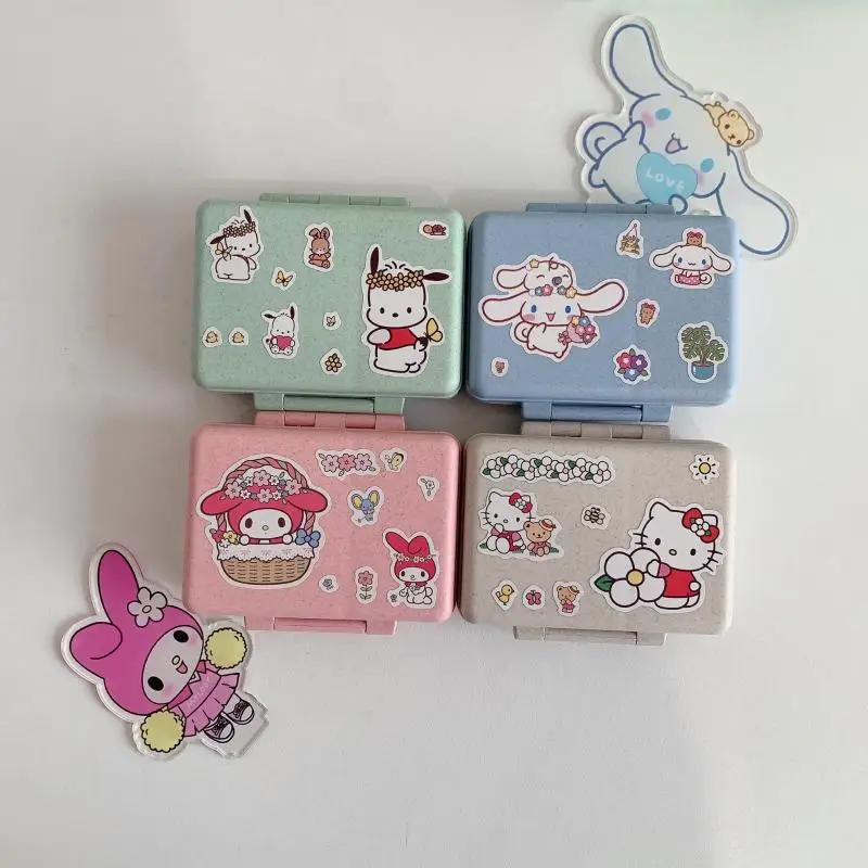 

Sanrio Environmental Medicine Kit Pachacco Kawaii Multi-Function Cartoon Cinnamoroll Mymelody Delicate Classified Storage Box