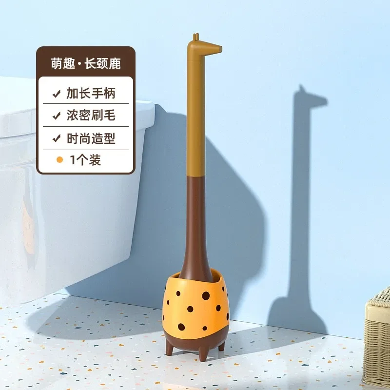 Пластиковая щетка для унитаза с динозавром