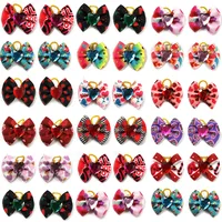 50/100pcs Cute Pet Dog Cat Hair Bows Love Heart Style Hair Bows for Puppy Small Dogs Grooming Bows Dog Hair Accessories