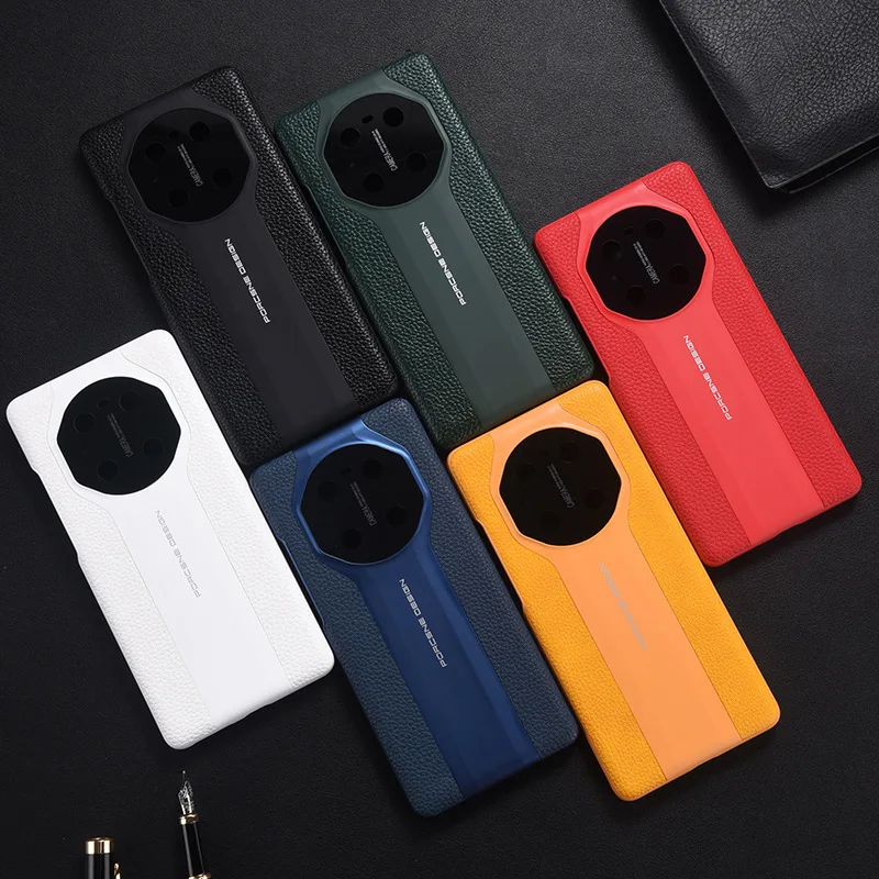 

Fashion Litchi skin pattern Case For Huawei Mate 40 Pro 30 Pro PC Phone Protective Cover Coque for Mate 40 RS 40 Plus