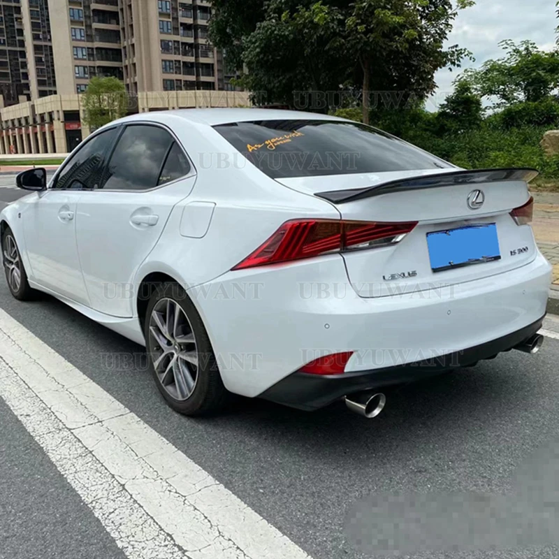 

Для LEXUS IS200 IS250 IS350 IS300 спойлер крыло 2014-2019 из углеродного волокна цветной спойлер задний плавник аксессуары для крепления