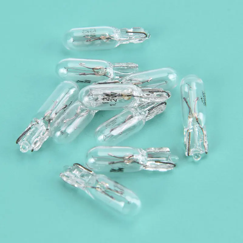 10 шт./упаковка лампы для приборной панели 12 В 1 2 Вт T5