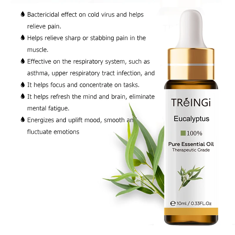 

Pure Natural Therapeutic Grade Essential Oils Eucalyptus Lavender Vanilla Chamomile Tangerine for Skin Care Massage Diffuser Oil