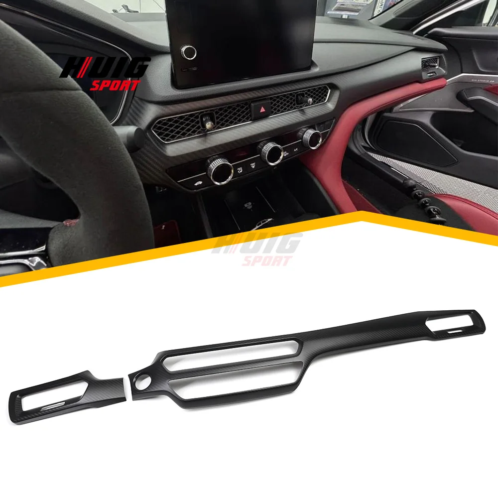 LHD углеродное волокно салон автомобиля центральная консоль крышка панели