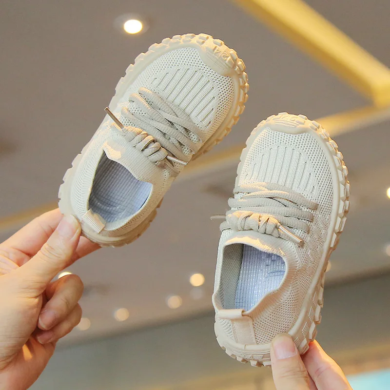 Children Shoes Casual Breathable Spring Baby Boys Girls Fashion Sports Running Soft Bottom Non-Slip Knitted Kids Sneakers Tennis enlarge
