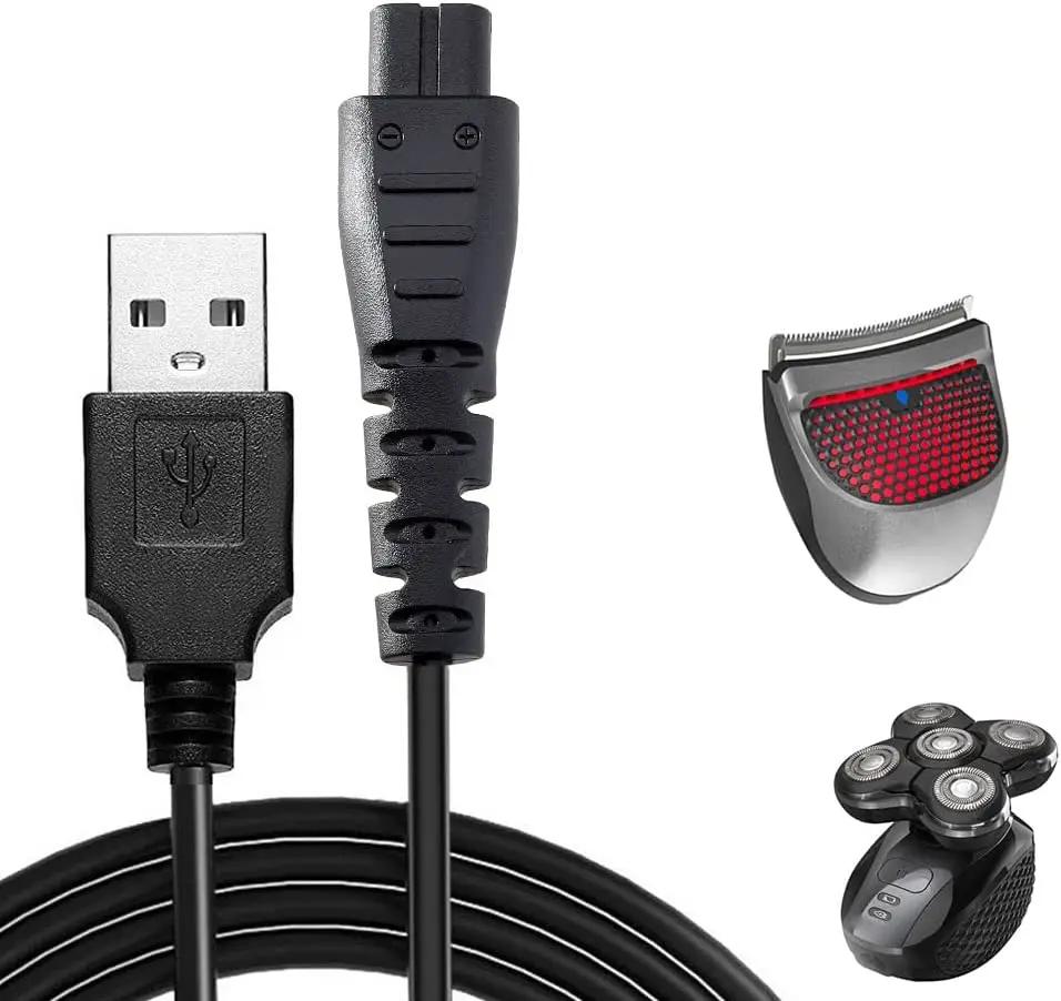 Зарядный шнур WAHFOX для электробритвы напоминания, шнур зарядного устройства, USB-кабель, шнур питания для зарядного устройства напоминания XR7000 HC4250